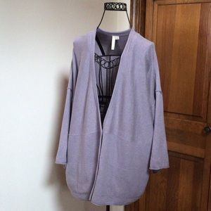 Pure Jill Cotton With Cashmere oversized Cardigan